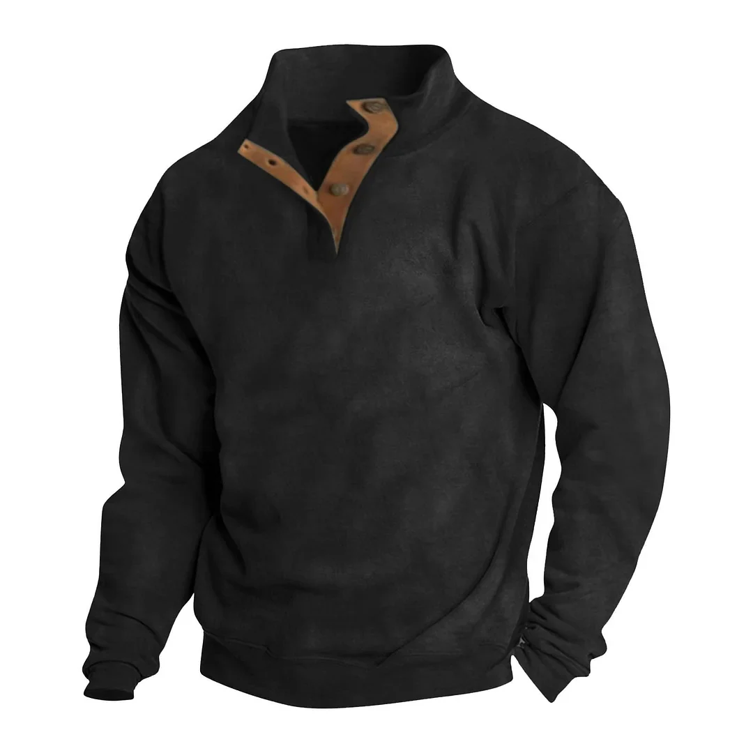 Simplicity Collection Stand Collar Men's Sweatshirt
